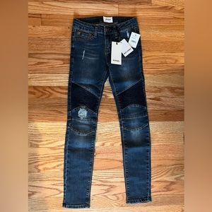 Hudson Girls Moto Skinny Jeans Sz 8